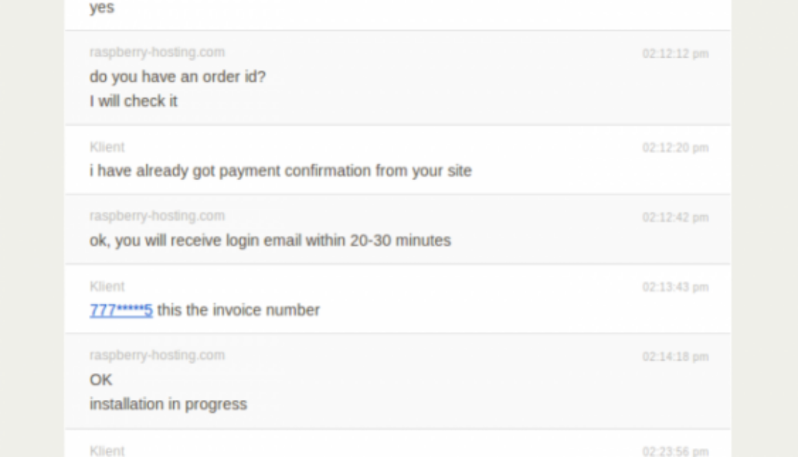 chat transcript